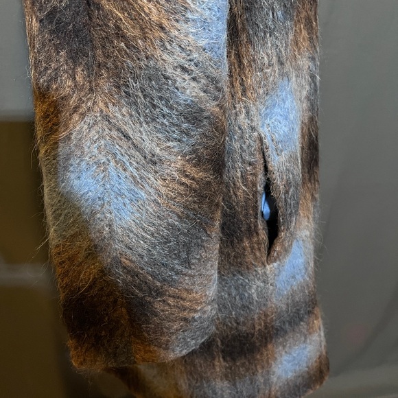 VINCE Mohair Alpaca Wool Blend Plaid - Picture 6 of 15